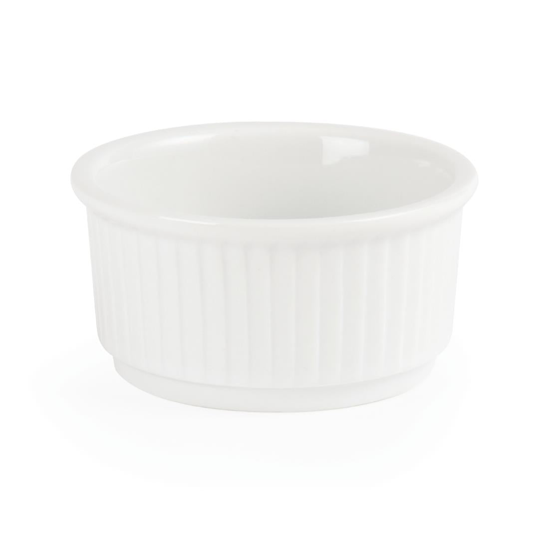Ramequins empilables Olympia Whiteware 85mm (lot de 12) — W421