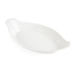 Plats ovales à oreilles blancs Olympia Whiteware 320x177mm (lot de 6) — W423