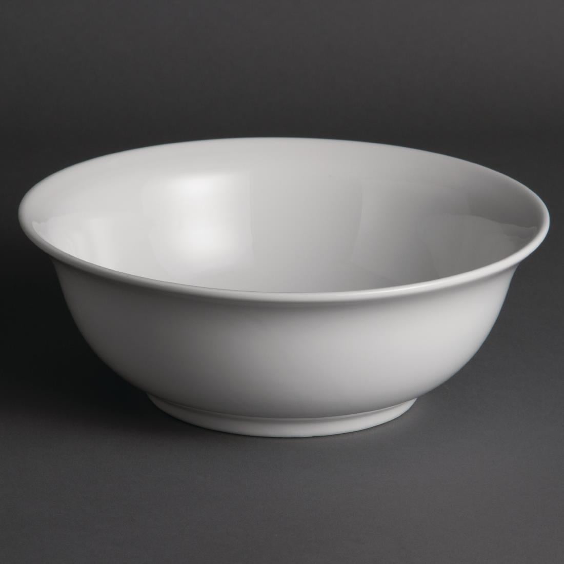 Saladiers Olympia Whiteware 235mm (lot de 6) — W436