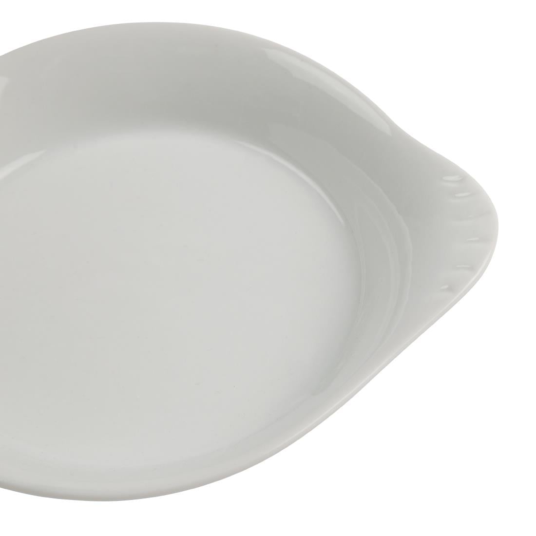Plats ronds à oreilles Olympia Whiteware 156 x 126mm (lot de 6) — W443