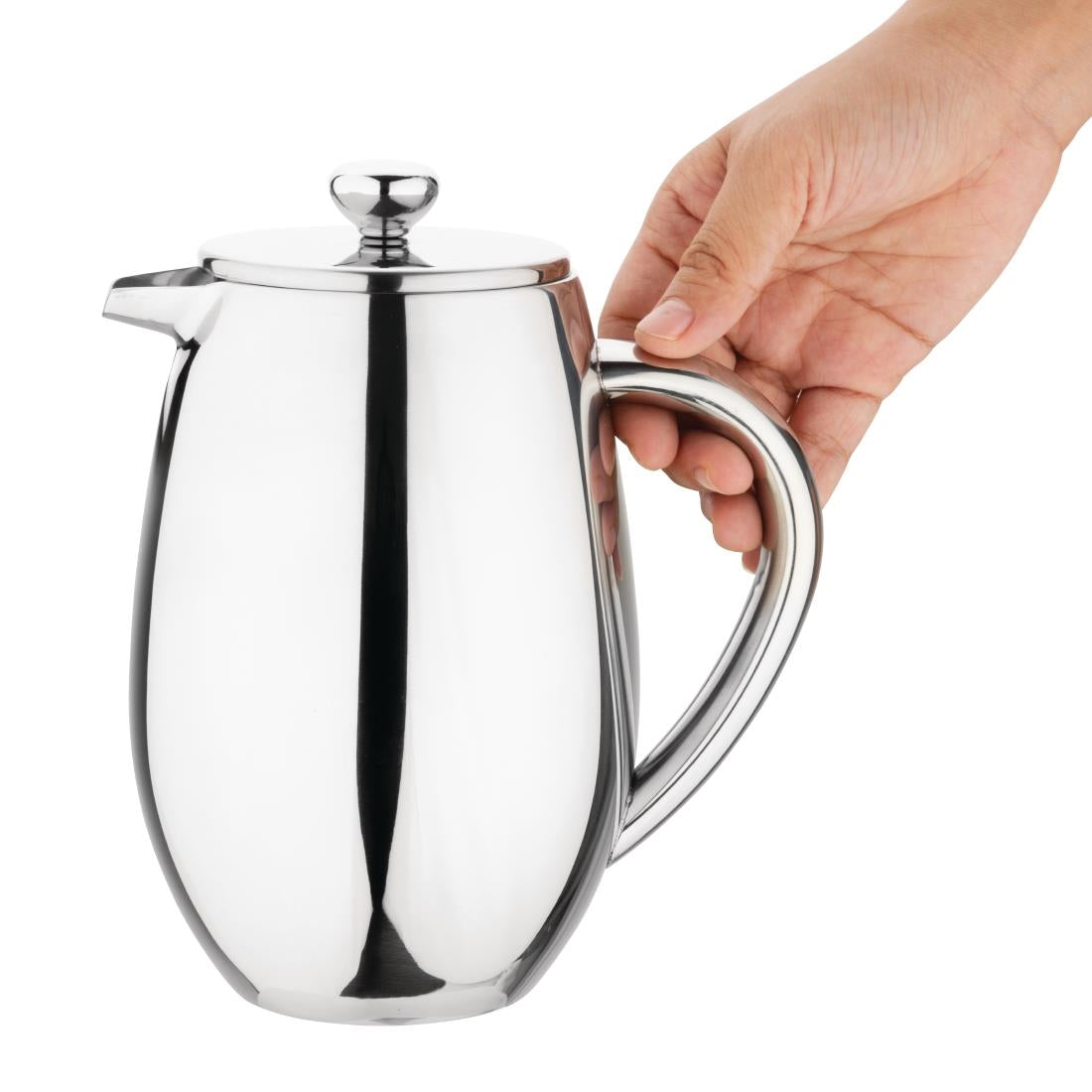 Cafetière à piston en inox isotherme Olympia 6 tasses — W837