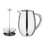 Cafetière à piston en inox isotherme Olympia 6 tasses — W837