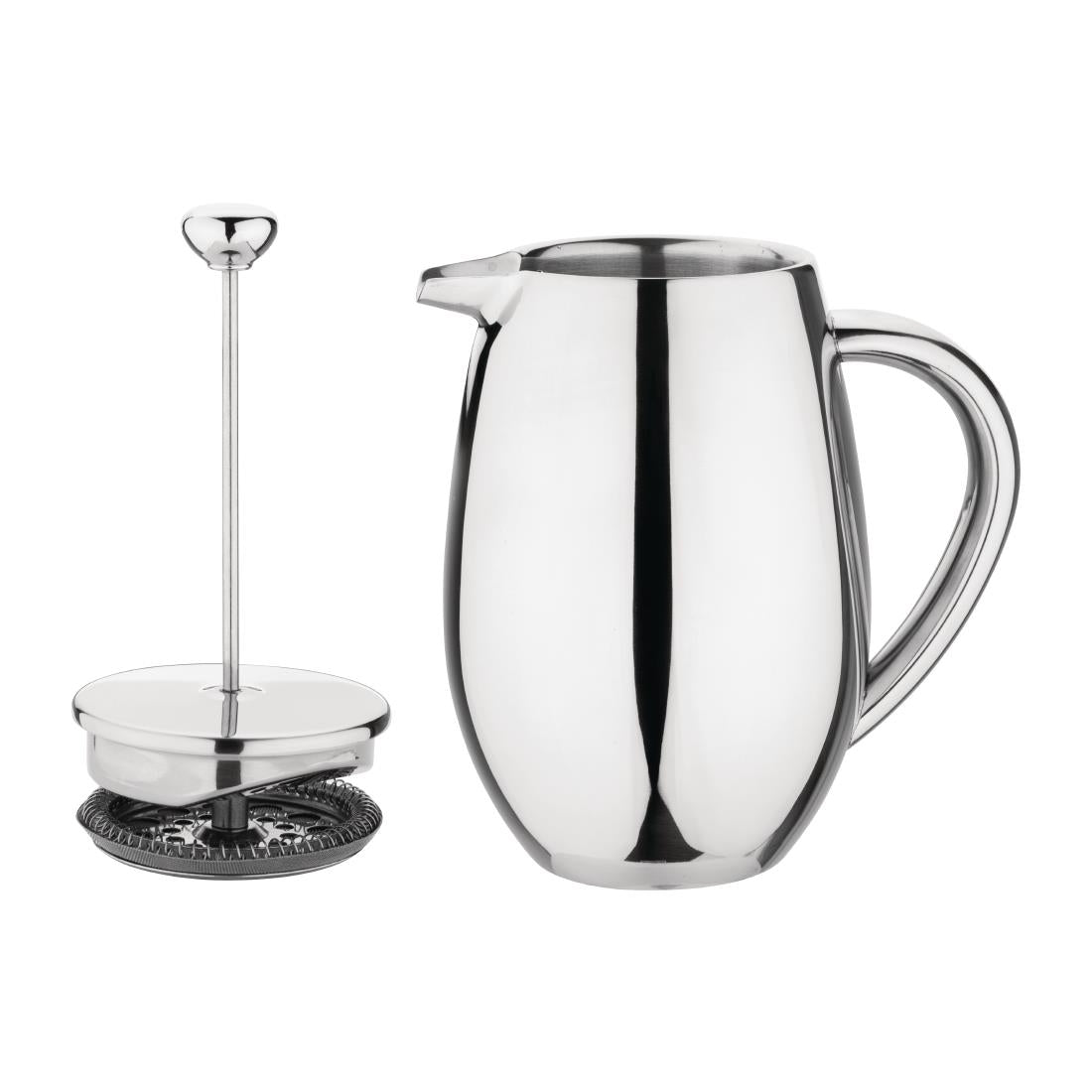 Cafetière à piston en inox isotherme Olympia 6 tasses — W837