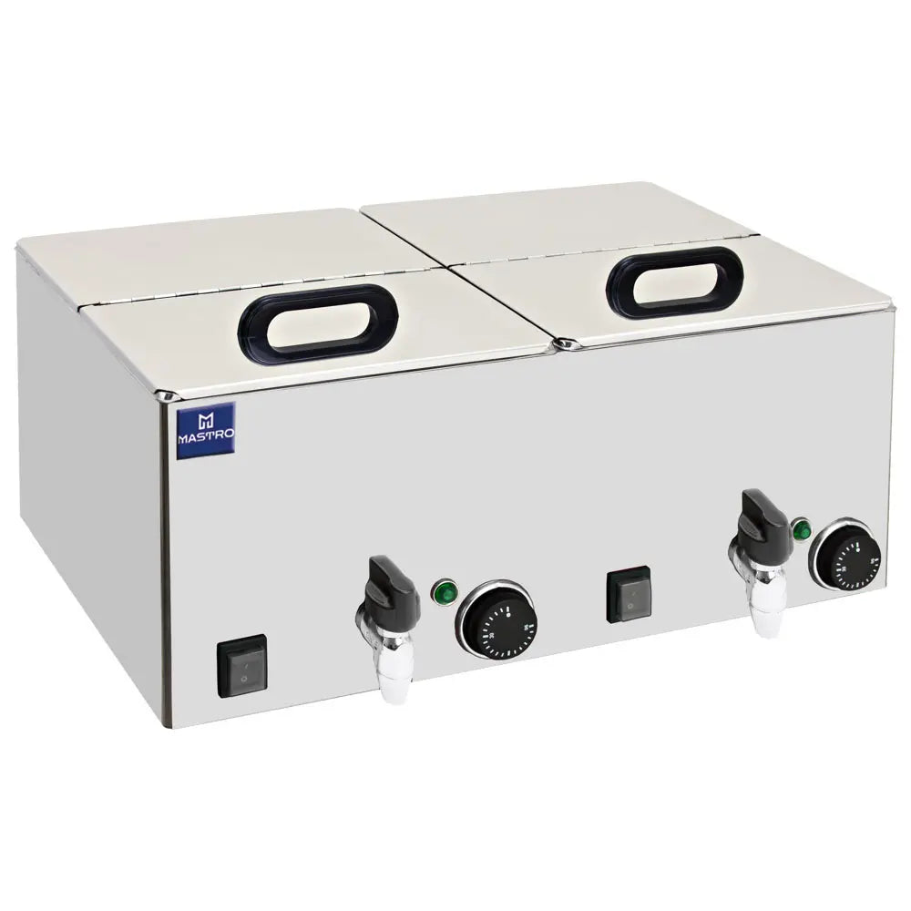 Cuiseur de saucisses professionnel 2 × GN 1/2 – 2 kW | Mastro