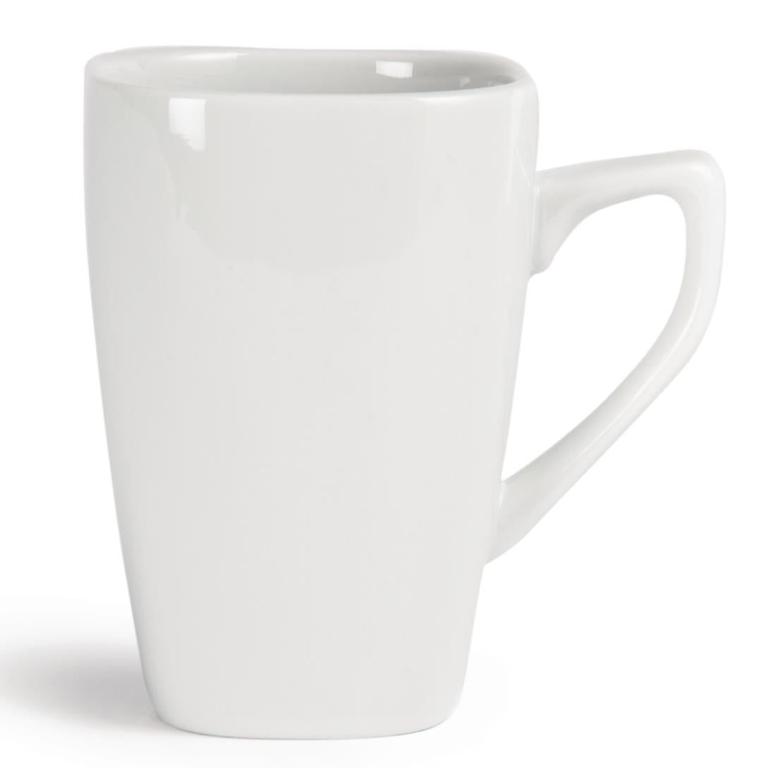 Tasses carrées arrondies Olympia Whiteware 284ml (lot de 12) — Y108