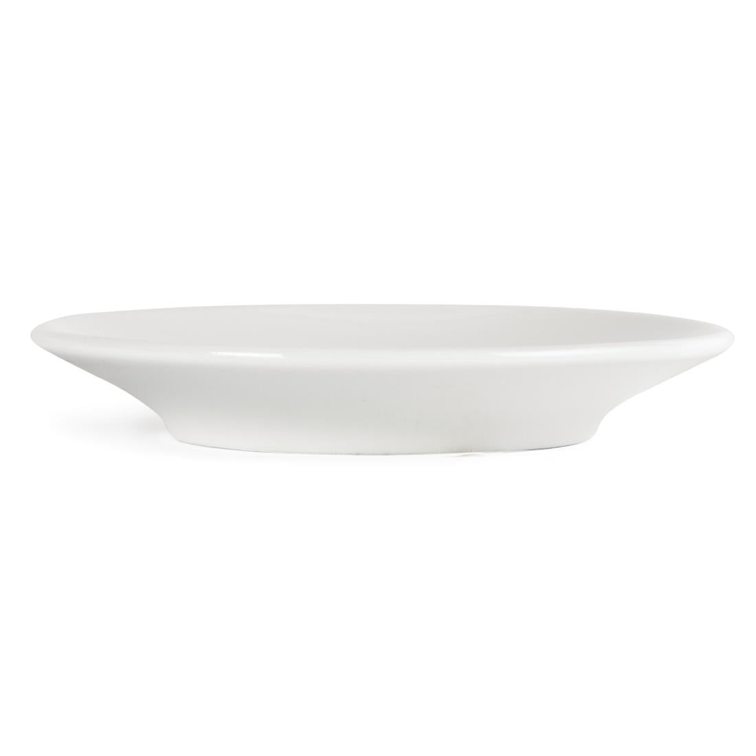 Soucoupes pour tasses à espresso Olympia Whiteware 120mm (lot de 12) — Y112