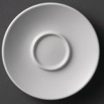 Soucoupes pour tasses à espresso Olympia Whiteware 120mm (lot de 12) — Y112