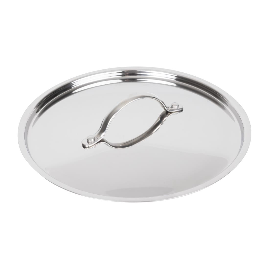 Couvercle inox et aluminium Vogue Tri Wall 240mm — Y425