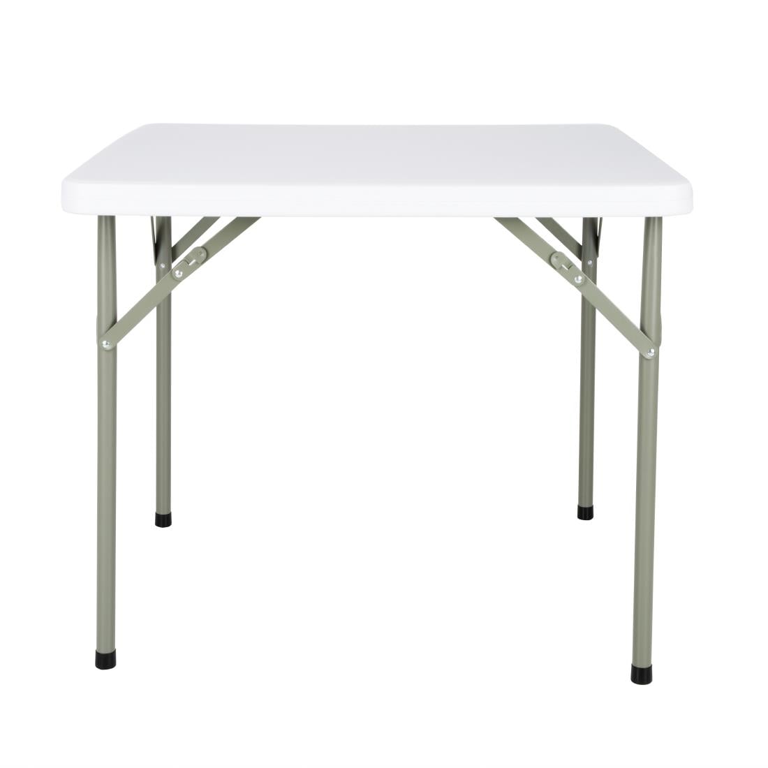 Table carrée pliante en PE Bolero blanche 86cm — Y807