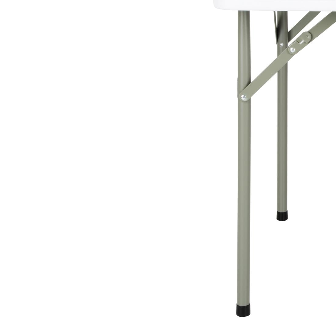 Table carrée pliante en PE Bolero blanche 86cm — Y807