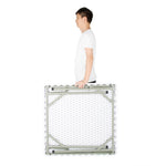 Table carrée pliante en PE Bolero blanche 86cm — Y807