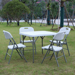 Table carrée pliante en PE Bolero blanche 86cm — Y807